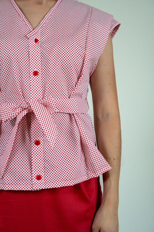 Bluse Madonna ärmellos