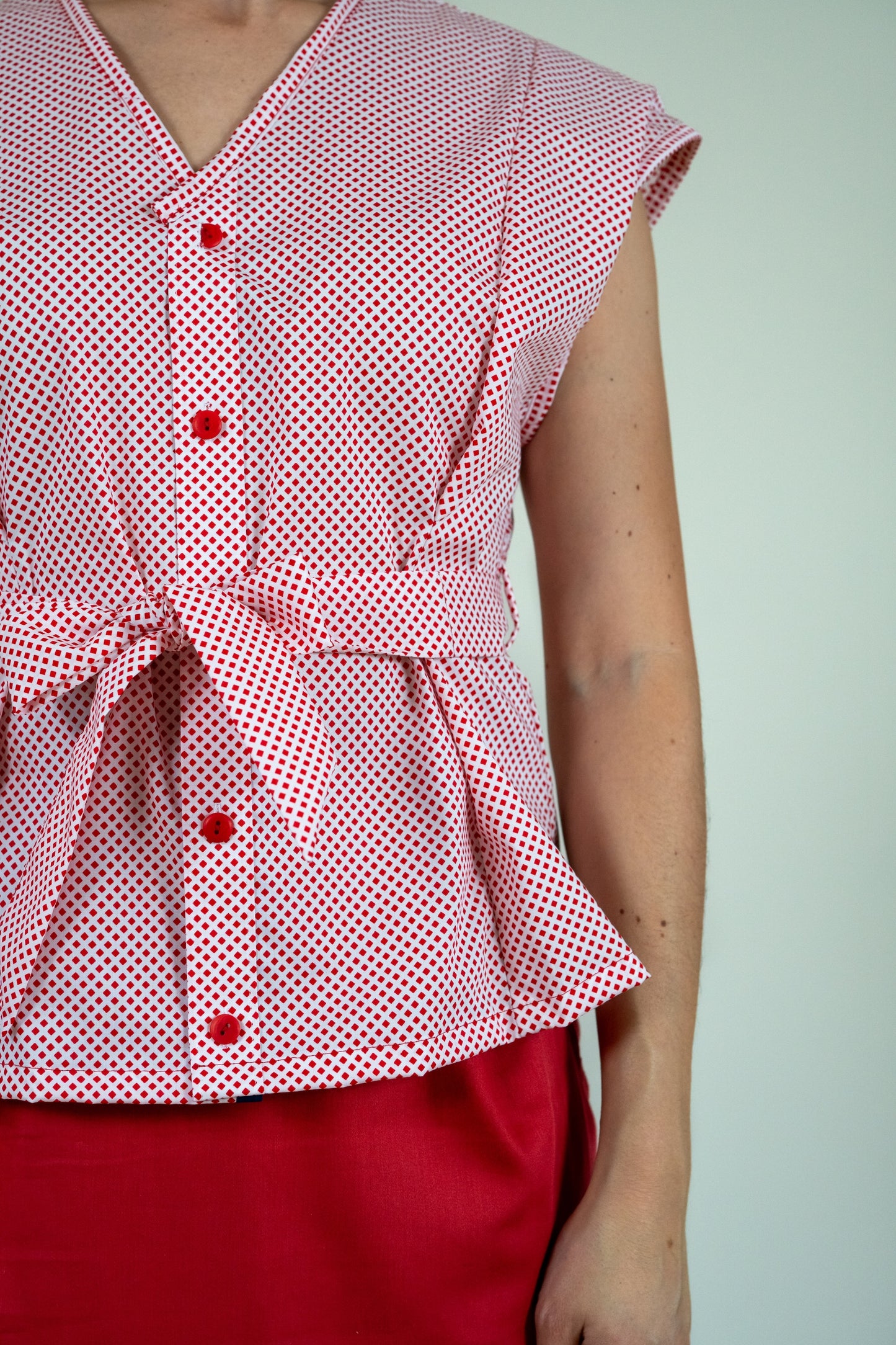 Bluse Madonna ärmellos