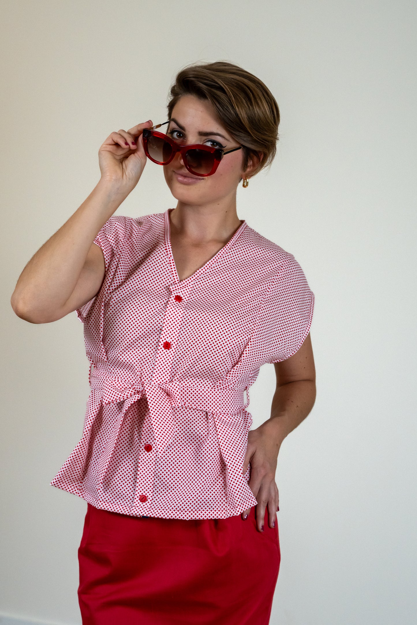 Bluse Madonna ärmellos